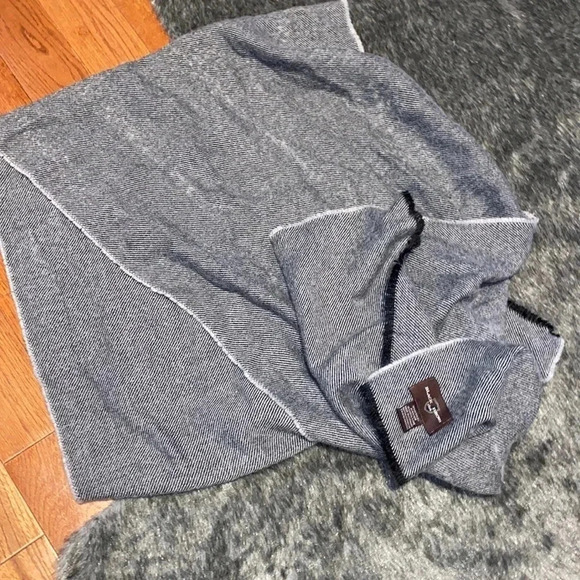 Black brown  1826 Men’s warm scarf - Picture 3 of 4